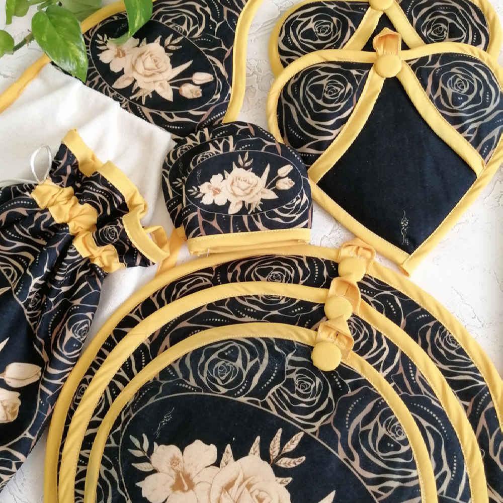 Price and Buy 15 Piece Floral Kitchen Apron Set Model Simin - Image 3