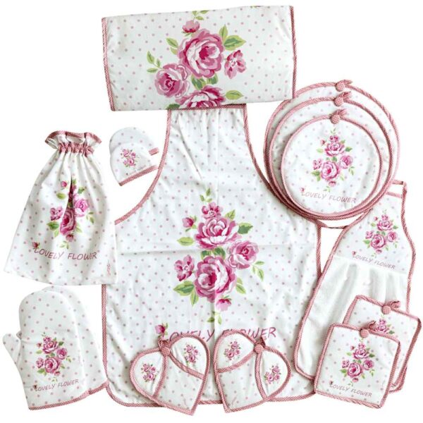 Price and Buy 15 Piece Floral Kitchen Apron Set Model Yasamin_68fd282e024d5.jpeg Price and Buy 15 Piece Floral Kitchen Apron Set Model Yasamin