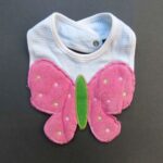 Price and Buy 3-Layer Baby Bib with Butterfly Cartoon Design