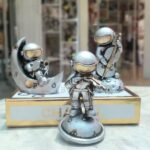 Price and Buy 3-Piece Astronaut Figurine Set Space Themed Decor with Musical Elements