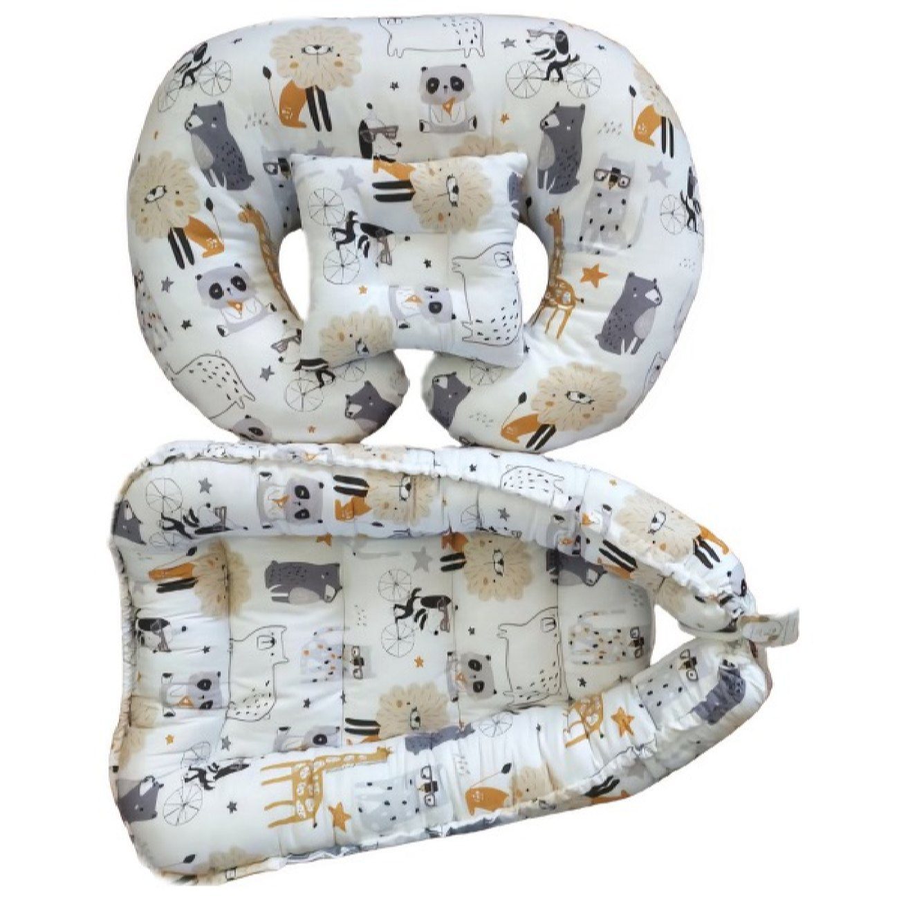 Price and Buy 3 Piece Cotton Baby Nest Set with Animal Design