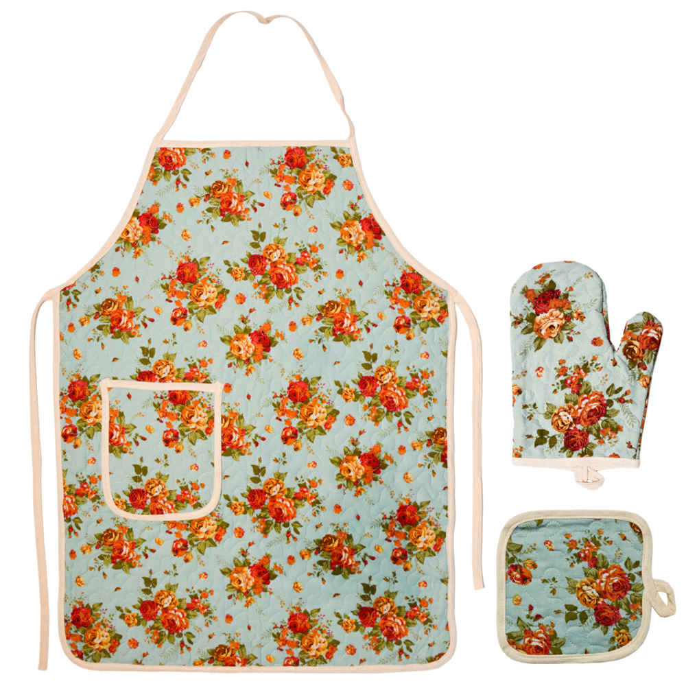 Price and Buy 3 Piece Kitchen Apron Set Model Raaz