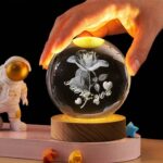 Price and Buy 3D Crystal Ball Night Light in Rose Flower Design Fantasy Glowing LED Lamp - Image 7