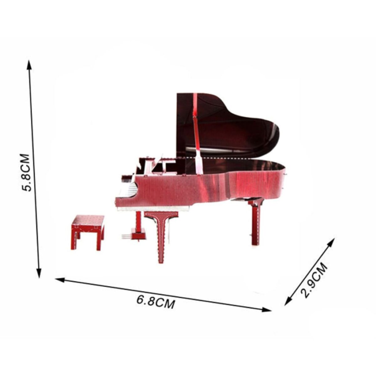 Price and Buy 3D Metal Puzzle – Piano Model Kit - Image 3