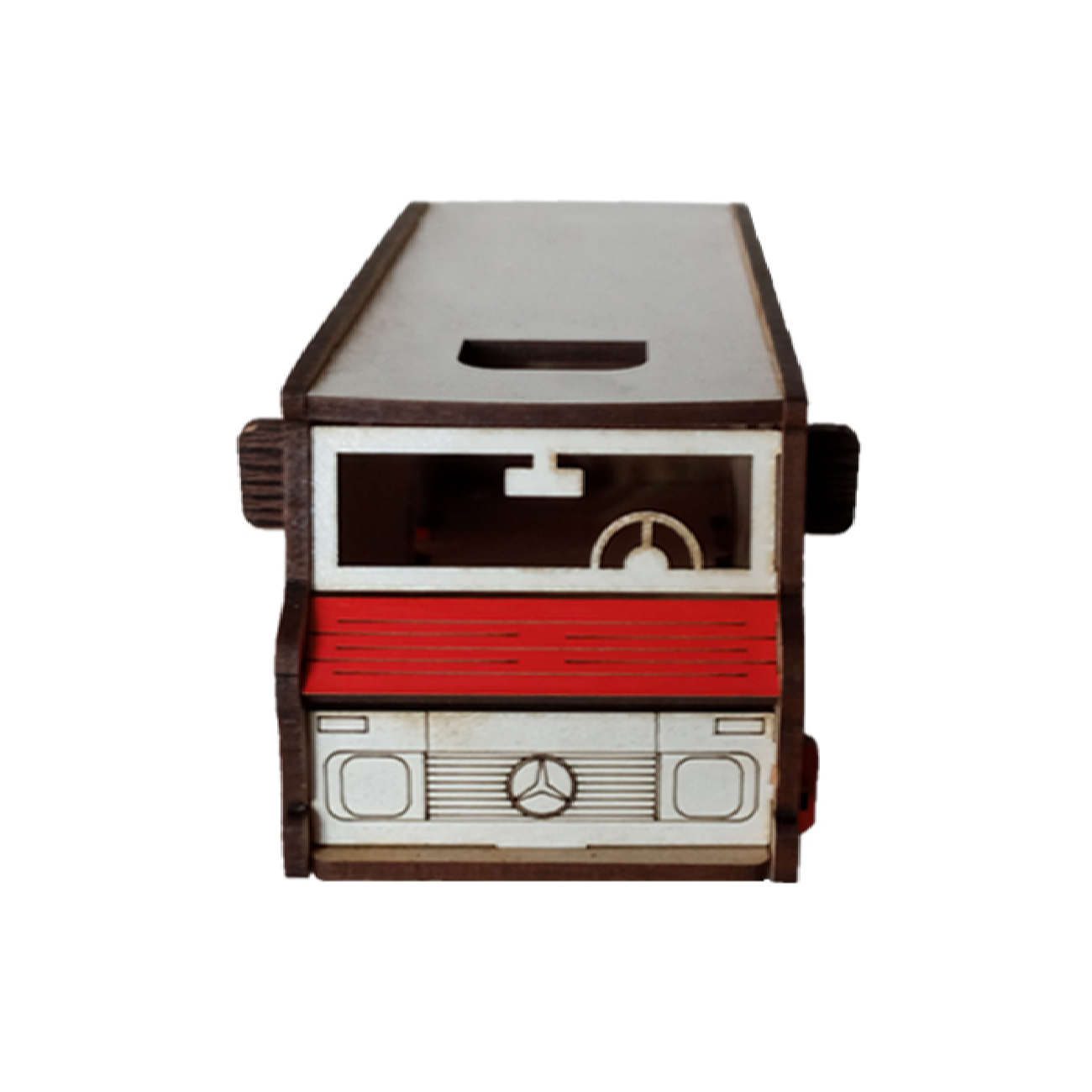 Price and Buy 3D Puzzle Wooden Model Kit – Bus - Image 3