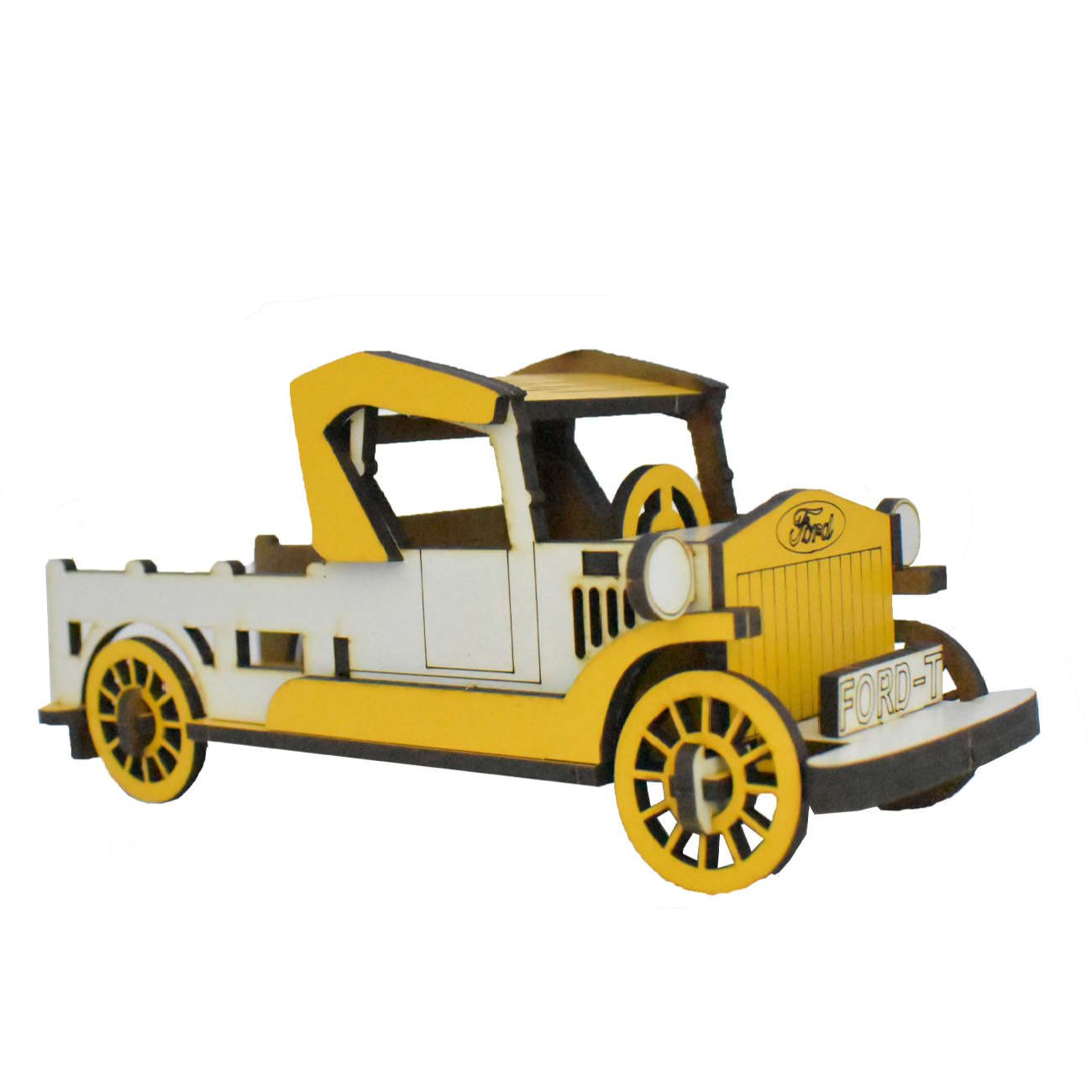 Price and Buy 3D Puzzle Wooden Model Kit – Classic Ford - Image 3