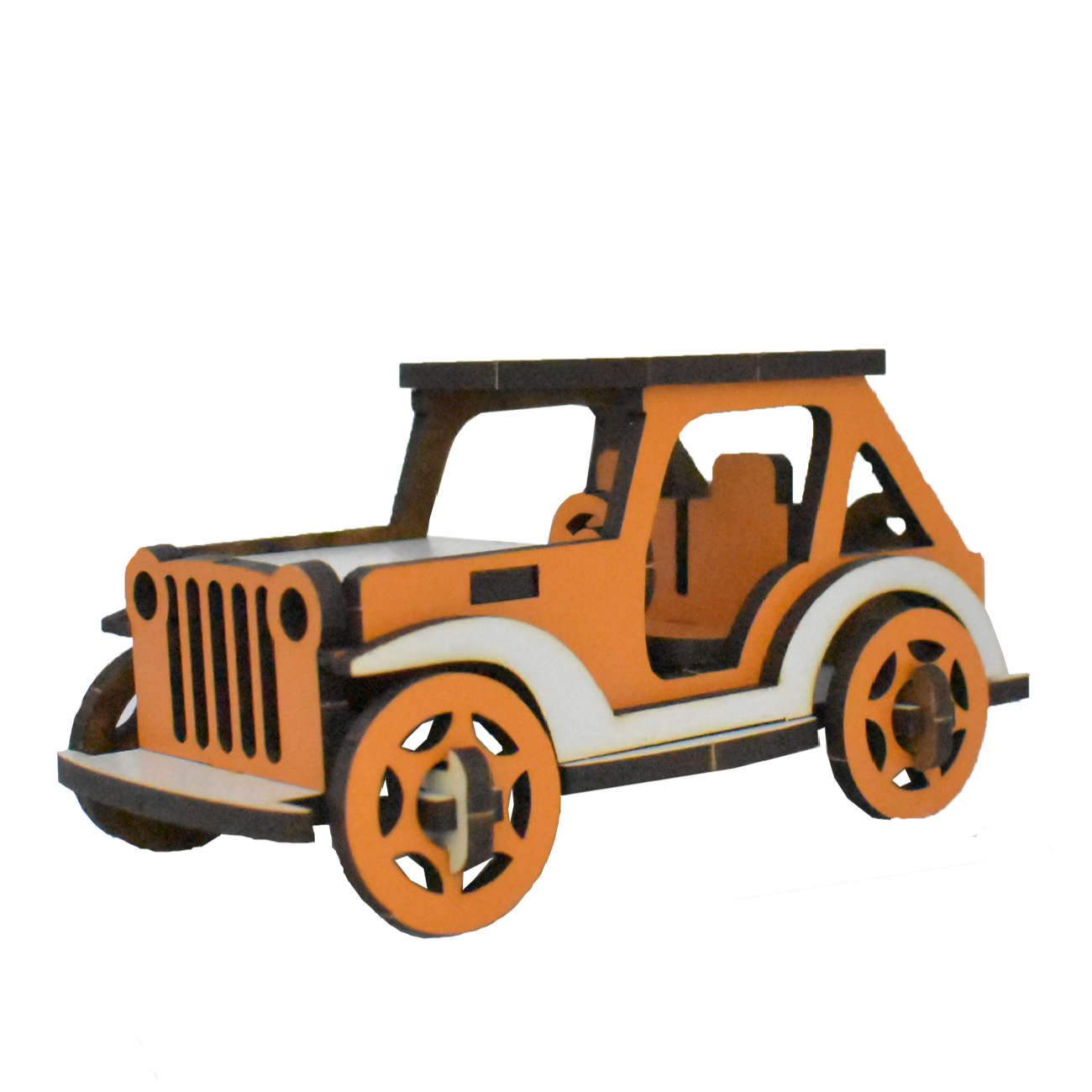 Price and Buy 3D Puzzle Wooden Model Kit – Jeep Design - Image 3