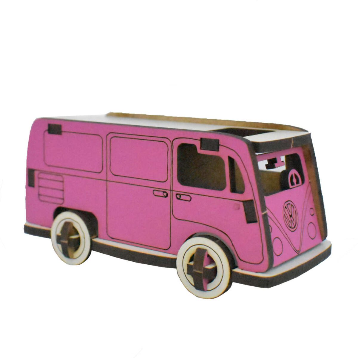 Price and Buy 3D Puzzle Wooden Model Kit – Van - Image 3