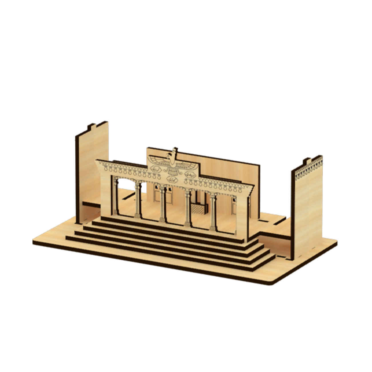 Price and Buy 3D Wooden Puzzle – Persian Fire Temple Model Kit - Image 3
