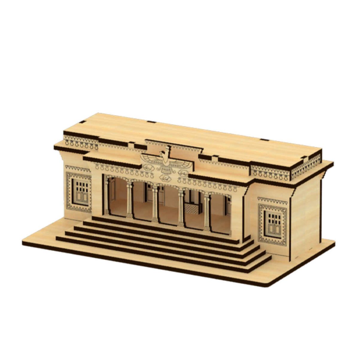 Price and Buy 3D Wooden Puzzle – Persian Fire Temple Model Kit - Image 6
