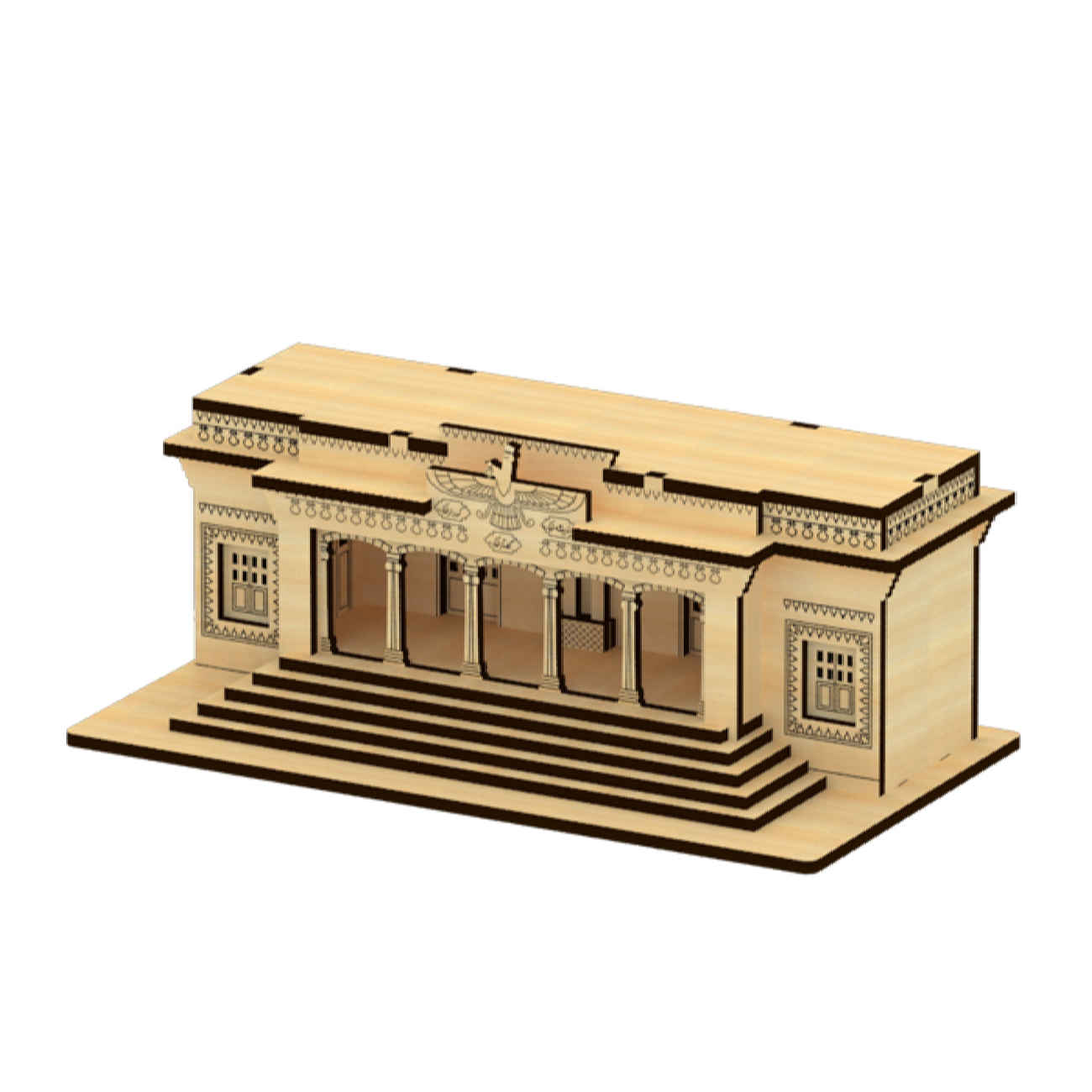 Price and Buy 3D Wooden Puzzle – Persian Fire Temple Model Kit - Image 6