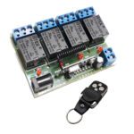 Price and Buy 4-Channel 433 MHz Code Learning Remote Control Board with High Power Relays