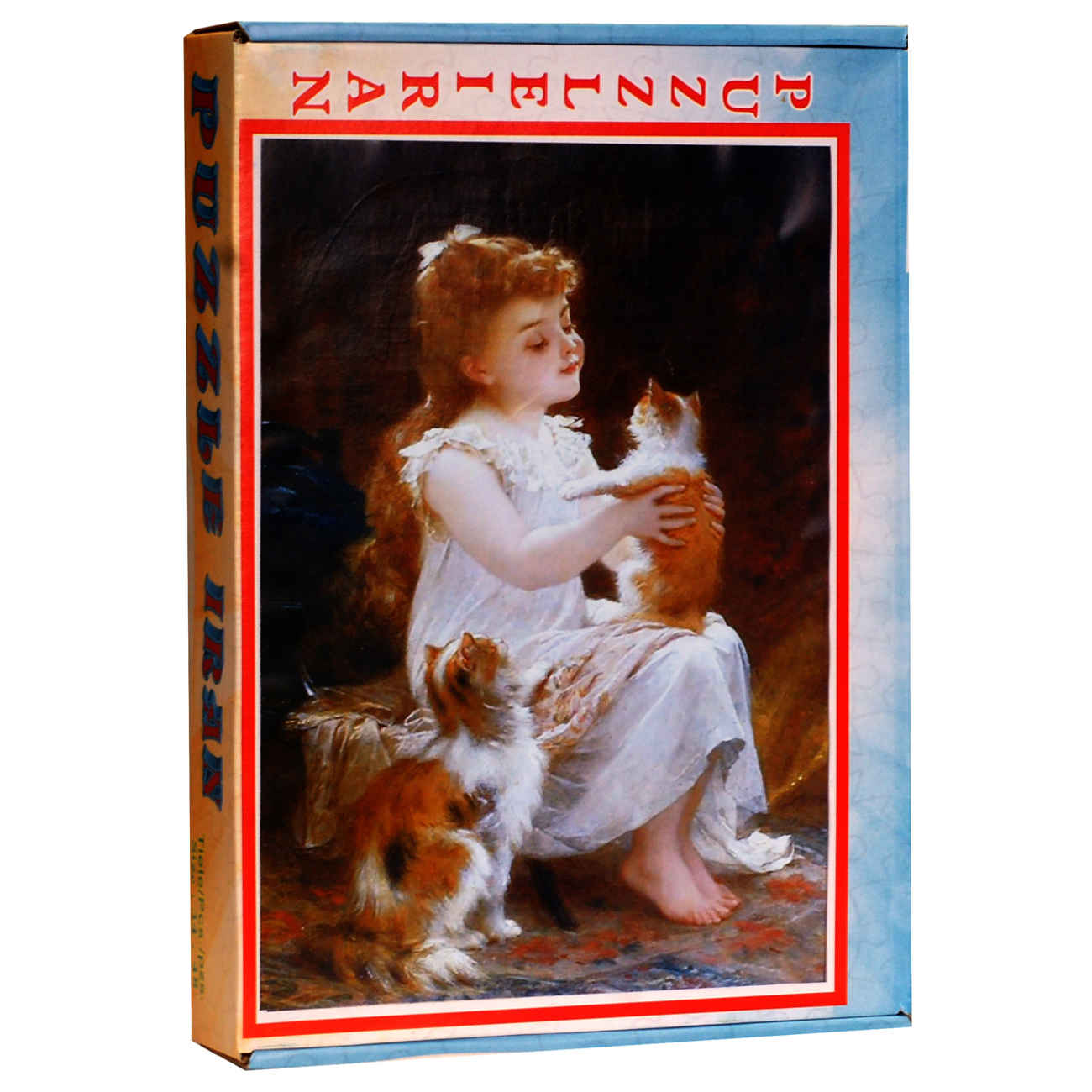 Price and Buy 500-Piece Jigsaw Puzzle: A Girl with Her Cats – Charming & Fun