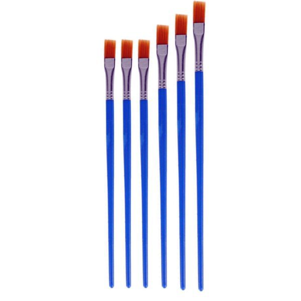 Price and Buy 6-Piece Flat Bristle Paint Brush Set for Watercolor, Acrylic, & Gouache_68fefe9590faa.jpeg Price and Buy 6-Piece Flat Bristle Paint Brush Set for Watercolor, Acrylic, & Gouache