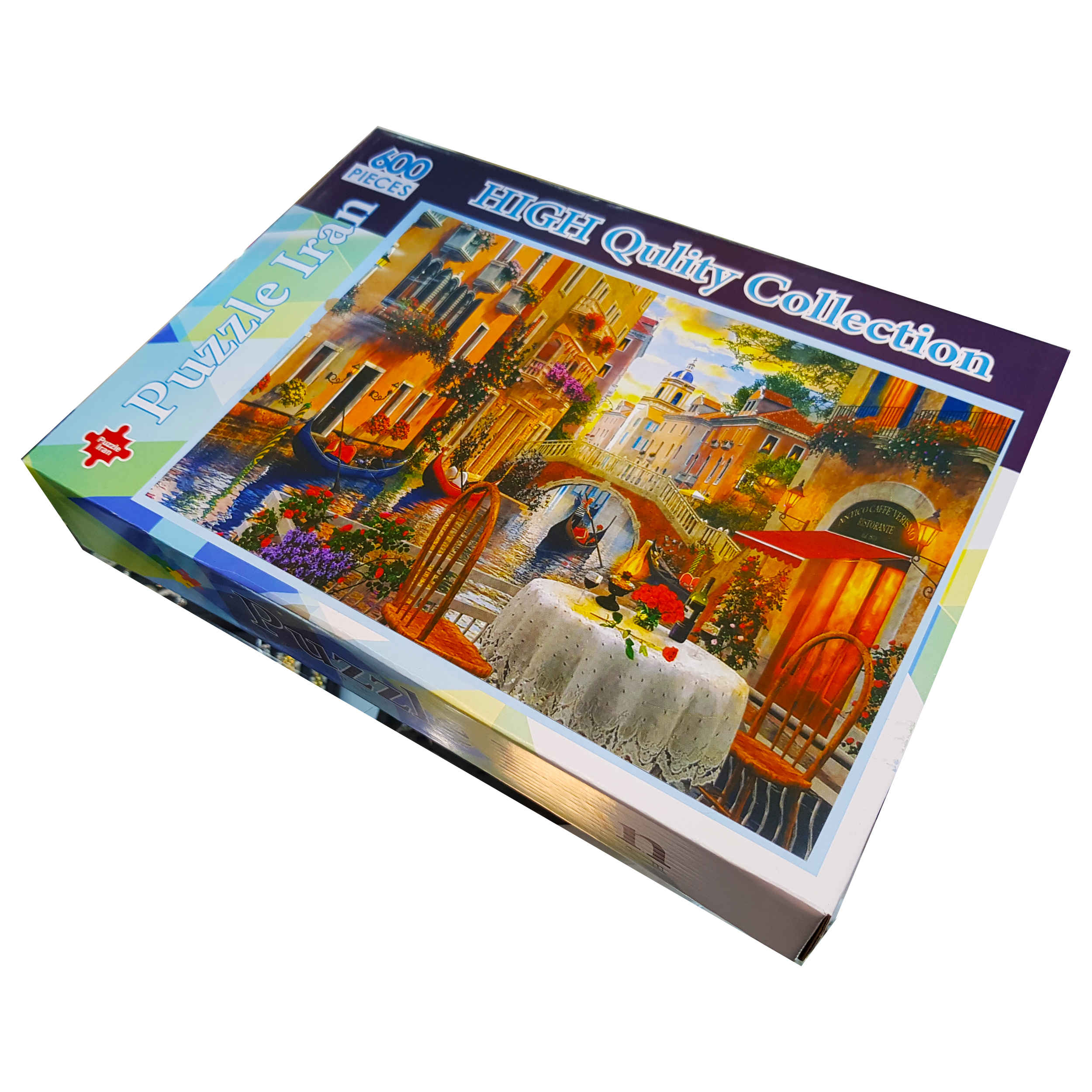 Price and Buy 600-Piece Jigsaw Puzzle: Canal Cafe Venice – Romantic Italian Scene - Image 4