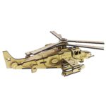 Price and Buy 64-Piece Wooden 3D Puzzle Model Kit – Attack Helicopter - Image 6