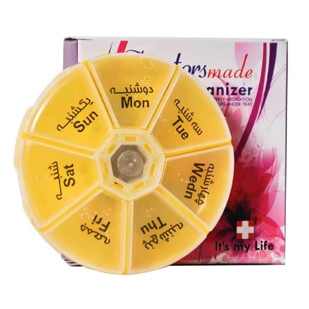 Price and Buy 7-Day Pill Organizer with 4 Compartments and Farsi Labels