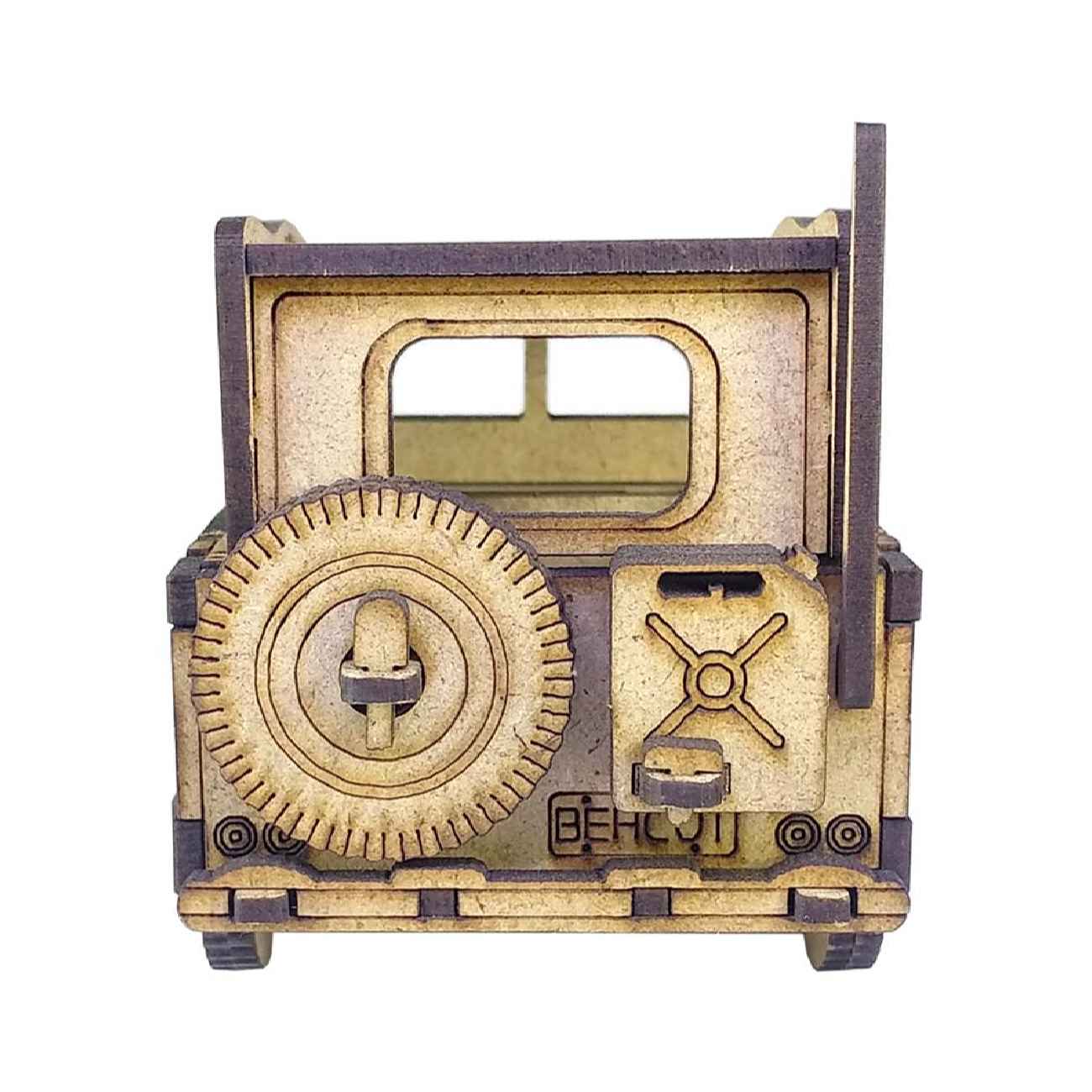Price and Buy 78-Piece Wooden 3D Puzzle Model Kit – Military Jeep - Image 4