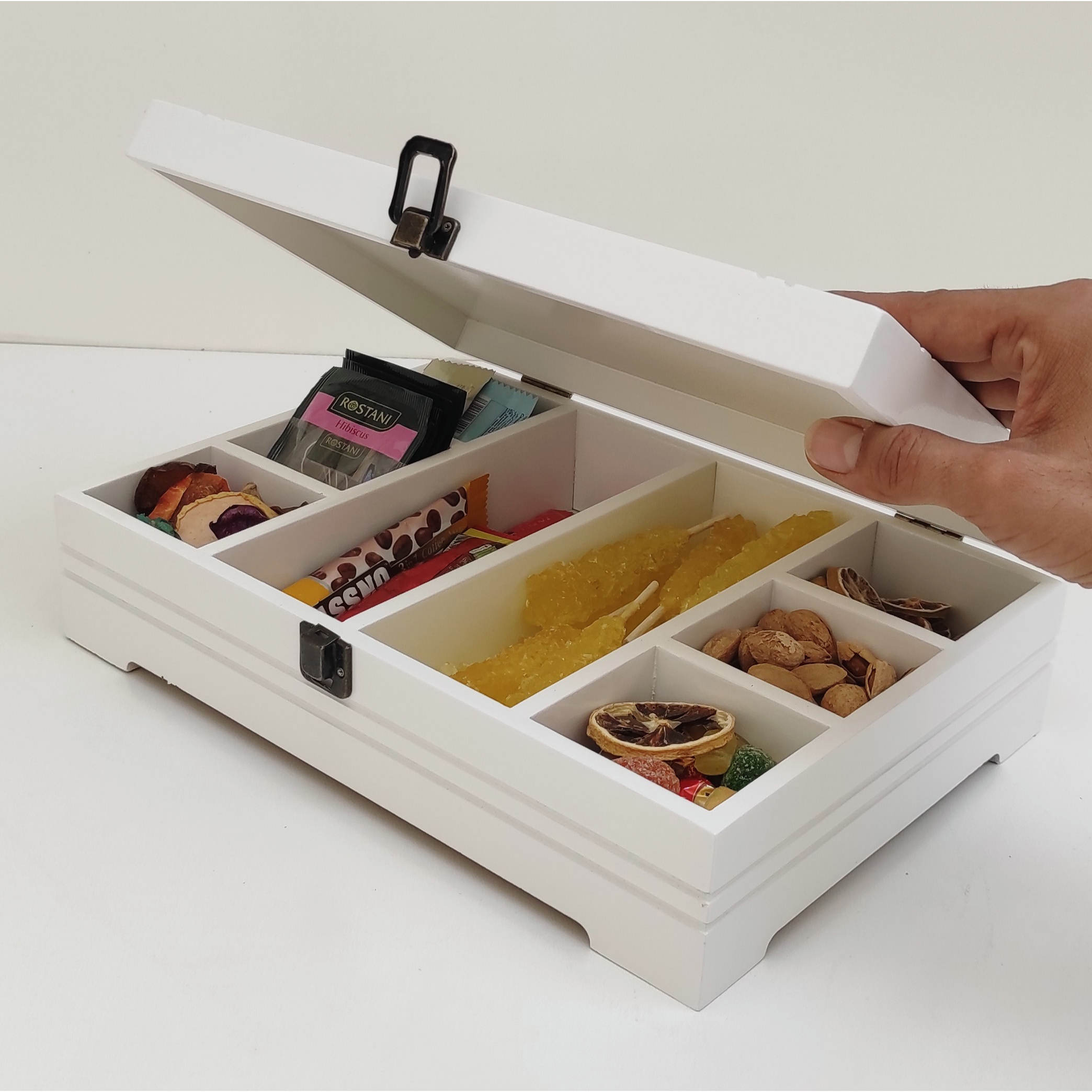 Price and Buy 8-Slot Tea Bag Organizer – Spacious and Stylish - Image 4