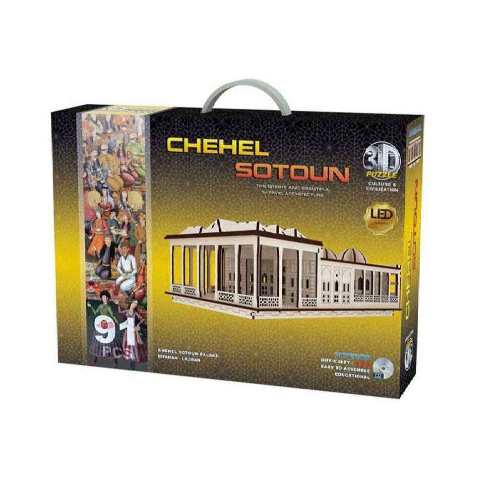 Price and Buy 91-Piece 3D Puzzle: Chehel Sotoon Palace – Elegant Architecture - Image 3
