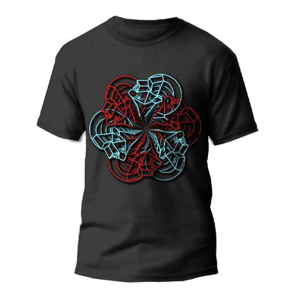 Price and Buy Abstract Faces Art T-Shirt – Model Faces | Artistic Graphic Tee