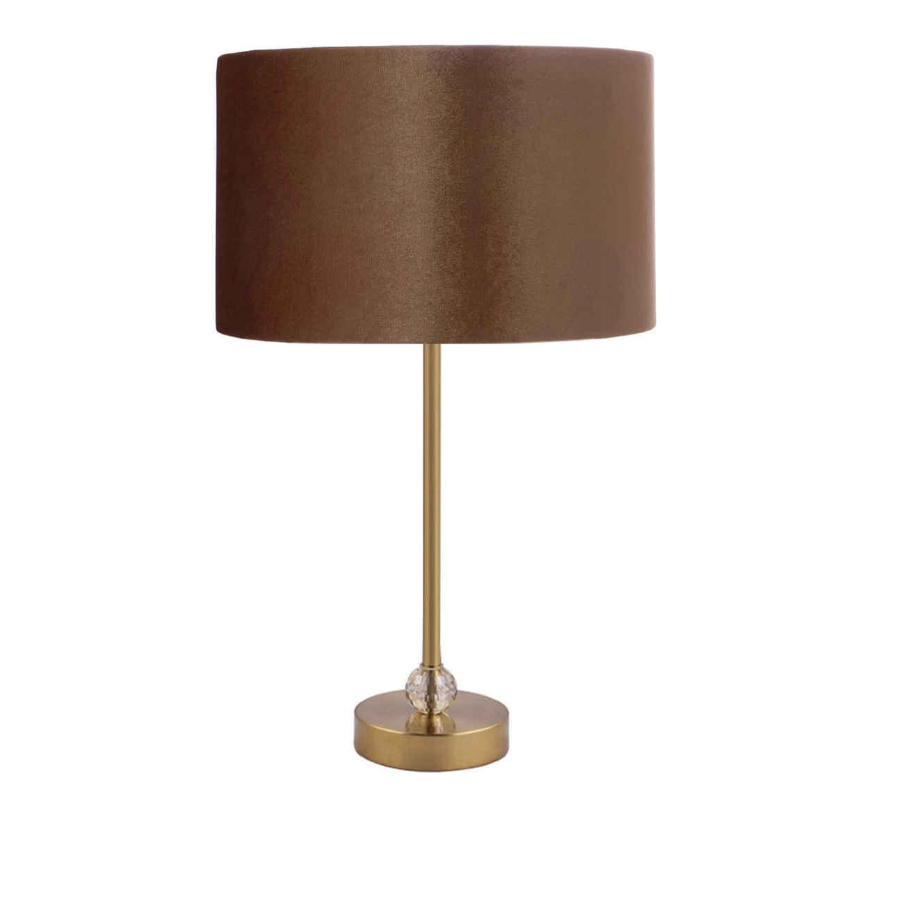 Price and Buy Accent Table Lamp with Drum Shade Design in Brown_6900957b03d0d.jpeg Price and Buy Accent Table Lamp with Drum Shade Design in Brown - Image 1