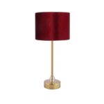 Price and Buy Accent Table Lamp with Drum Shade Design in Brown - Image 7