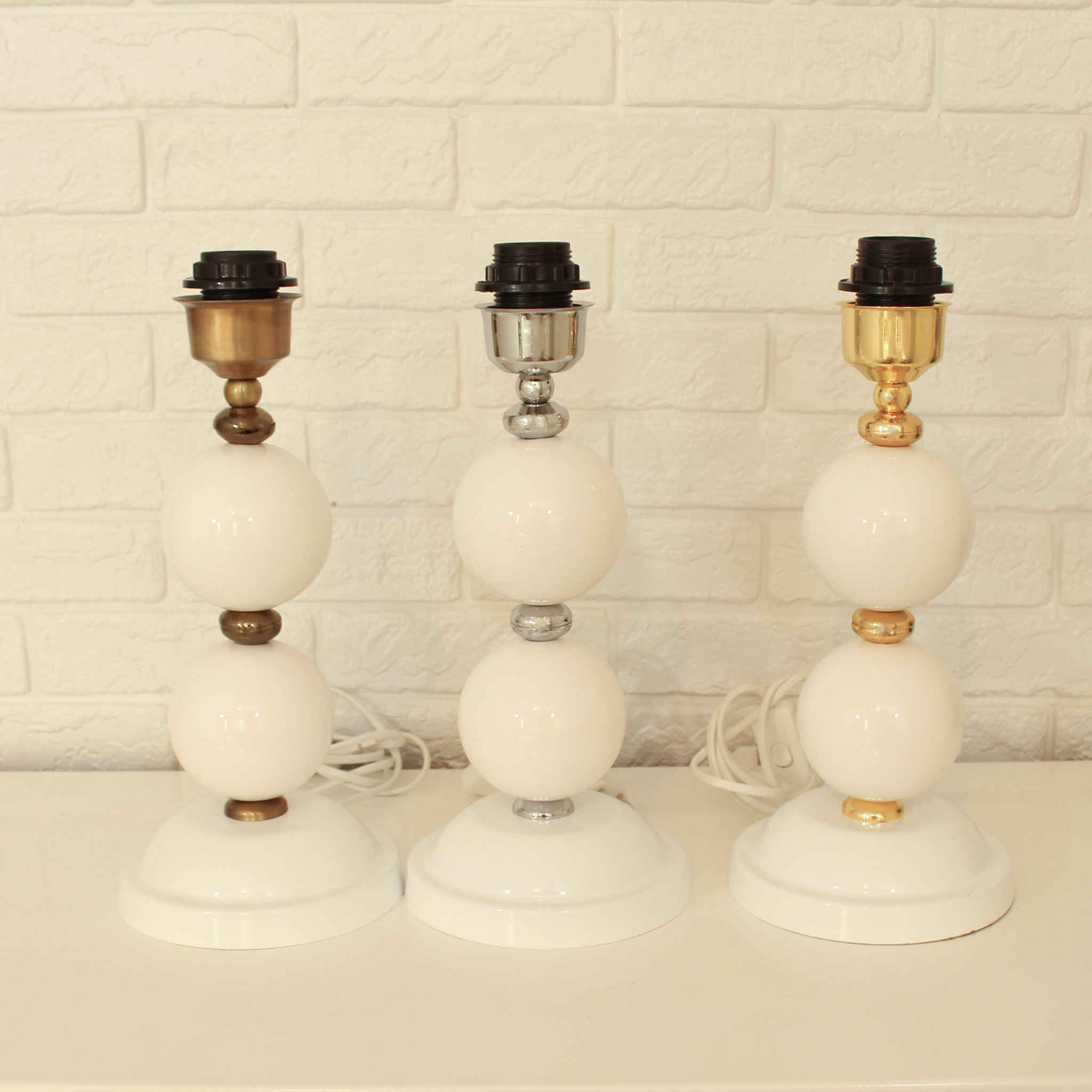 Price and Buy Accent Table Lamp with Fabric Drum Lampshade Orb - Image 7
