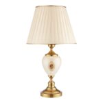 Price and Buy Accent Table Lamp with Fabric Tapered Lampshade Alisa