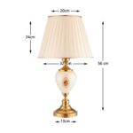 Price and Buy Accent Table Lamp with Fabric Tapered Lampshade Alisa - Image 5