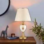 Price and Buy Accent Table Lamp with Fabric Tapered Lampshade Alisa - Image 6