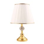 Price and Buy Accent Table Lamp with Fabric Tapered Lampshade Dlt
