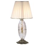 Price and Buy Accent Table Lamp with Fabric Tapered Lampshade Nasim