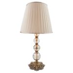 Price and Buy Accent Table Lamp with Fabric Tapered Lampshade Royal
