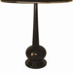 Price and Buy Accent Wooden Table Lamp Handcrafted Black Riana - Image 3