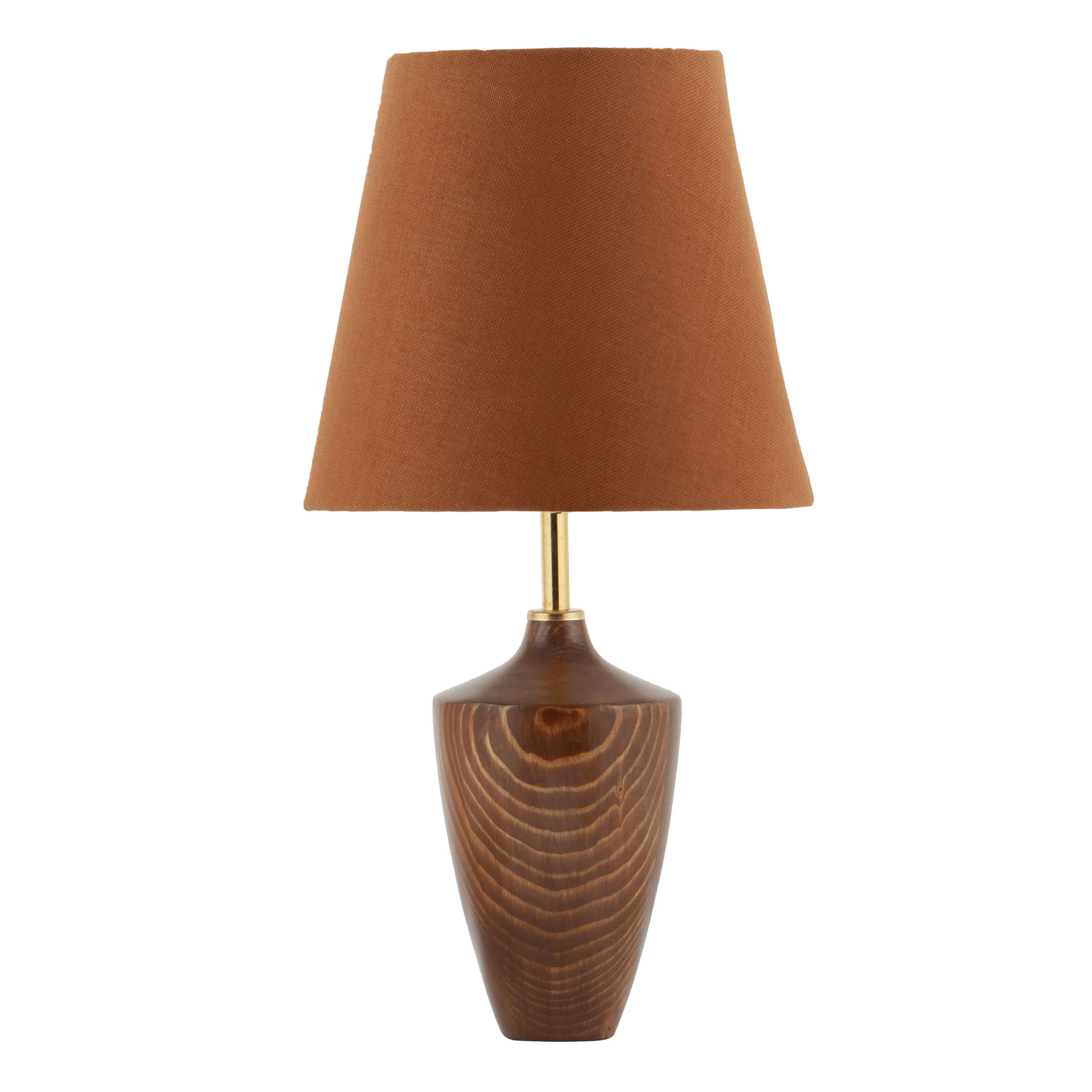 Price and Buy Accent Wooden Table Lamp Handcrafted Brown Choobin_68fd4456b3a9e.jpeg Price and Buy Accent Wooden Table Lamp Handcrafted Brown Choobin - Image 1