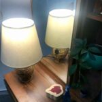 Price and Buy Accent Wooden Table Lamp Handcrafted Cream & Brown Jinara - Image 4