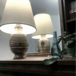 Price and Buy Accent Wooden Table Lamp Handcrafted Cream & Brown Jinara - Image 5
