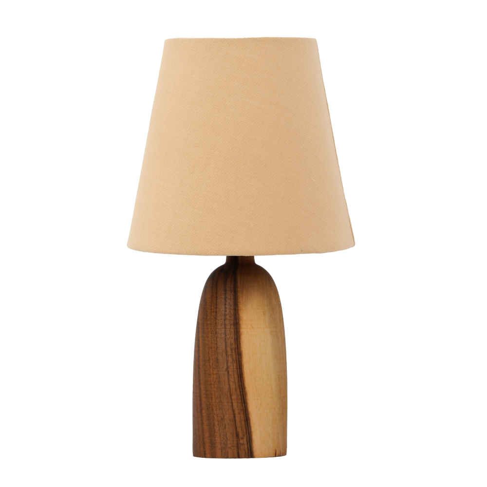 Price and Buy Accent Wooden Table Lamp Handcrafted Cream Mana_68fd44312d26d.jpeg Price and Buy Accent Wooden Table Lamp Handcrafted Cream Mana - Image 1