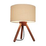 Price and Buy Accent Wooden Table Lamp Handcrafted Cream Masina