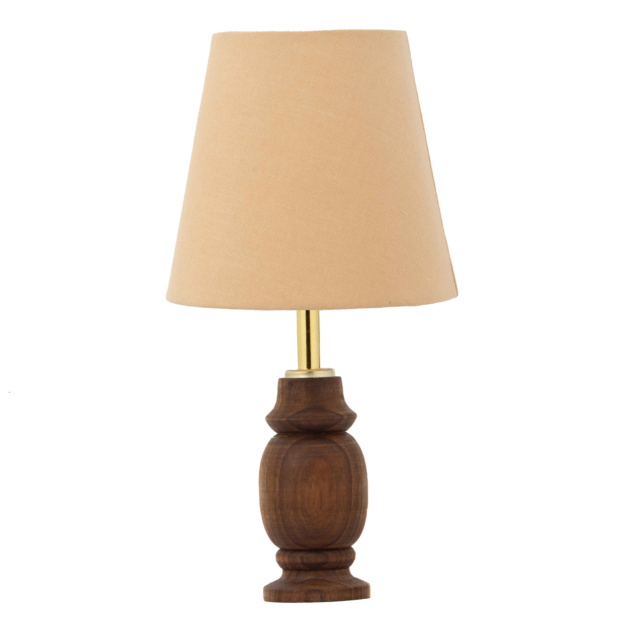 Price and Buy Accent Wooden Table Lamp Handcrafted Cream Shade Sima
