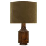 Price and Buy Accent Wooden Table Lamp Handcrafted Drum Shade Bella