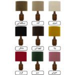 Price and Buy Accent Wooden Table Lamp Handcrafted Drum Shade Bella - Image 3