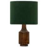 Price and Buy Accent Wooden Table Lamp Handcrafted Drum Shade Bella - Image 4