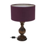 Price and Buy Accent Wooden Table Lamp Handcrafted Farima