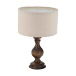 Price and Buy Accent Wooden Table Lamp Handcrafted Farima - Image 5