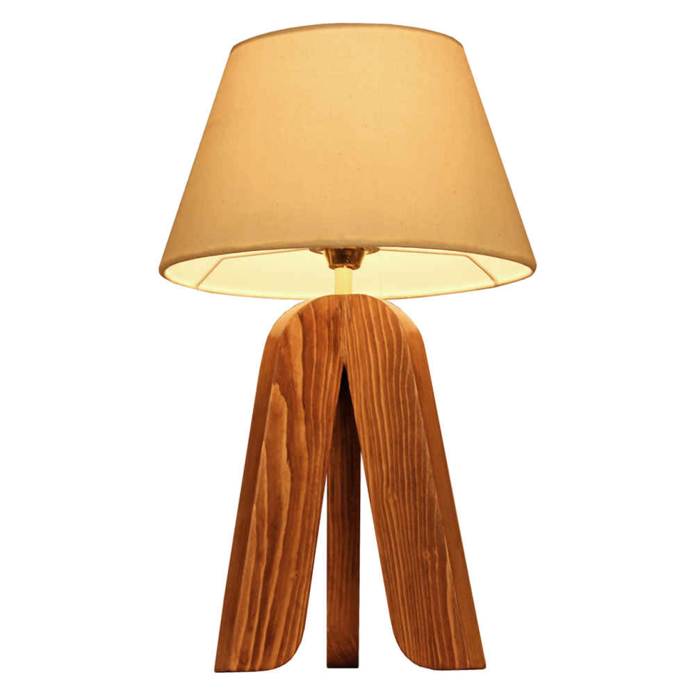 Price and Buy Accent Wooden Table Lamp Handcrafted Messina