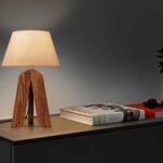 Price and Buy Accent Wooden Table Lamp Handcrafted Messina - Image 3