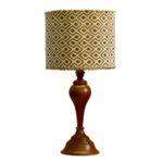 Price and Buy Accent Wooden Table Lamp Handcrafted Narnia