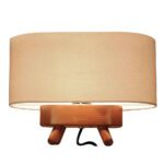Price and Buy Accent Wooden Table Lamp Handcrafted Nasrin